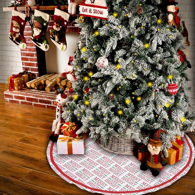 Rot und grün polyester weihnachtsbaumdecke (Von Creator hochgeladen)