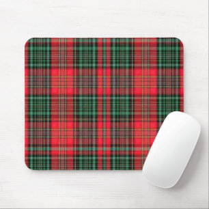 Rot und Grün Schottisches Erbtartan Karo Mousepad