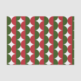 Rot und Grün Weihnachten Mitte des Jahrhunderts Mo Seidenpapier