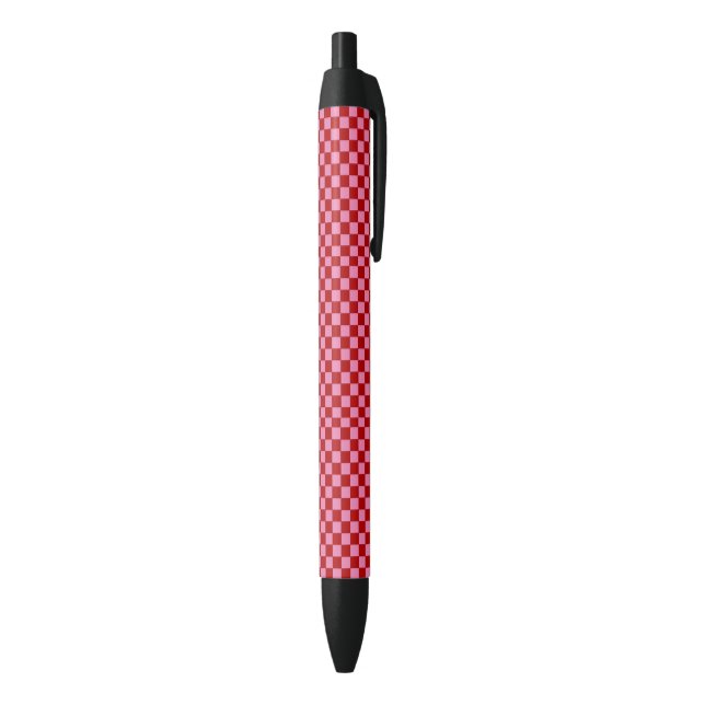 Rot und Heiß rosa überprüft Kugelschreiber (Unterseite (Vertikal))