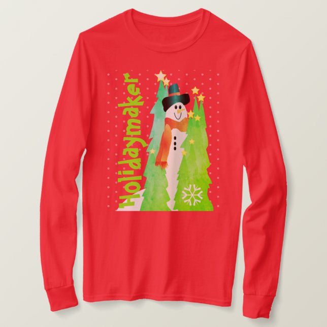 Rot und hell grün T-Shirt (Design vorne)