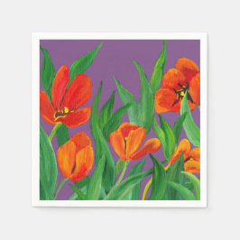 Rot und Lila Serviette