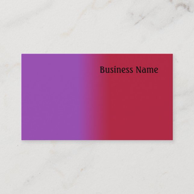 Rot und lila visitenkarte (Vorderseite)