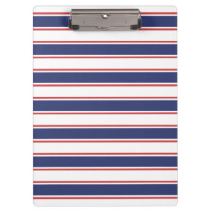 Rot- und Navy-Blaustreifen Klemmbrett