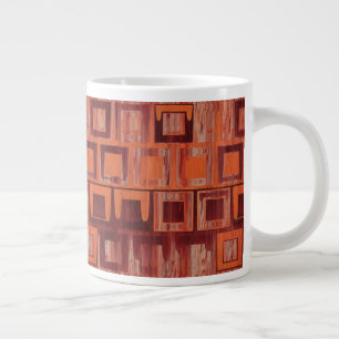 rot und orange abstrakt Jumbo-Tasse