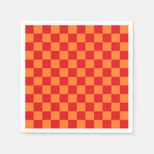 Rot und Orange Serviette