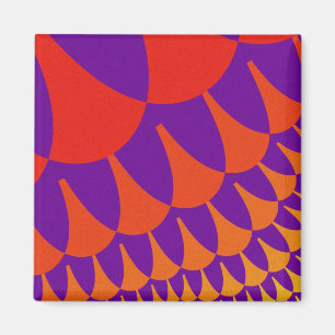 Rot und Orangen Magnet