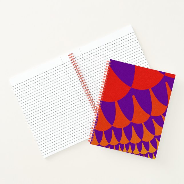 Rot und Orangen Notizbuch (Innenseite)