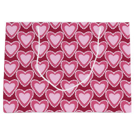 ROT- UND PINKHERZEN DES VALENTINSTAGS GROßE GESCHENKTÜTE
