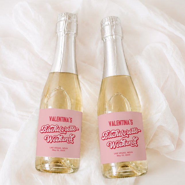 Rot und rosa Bachelorette Champagner (Von Creator hochgeladen)