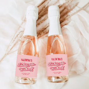 Rot und rosa Bachelorette Champagner