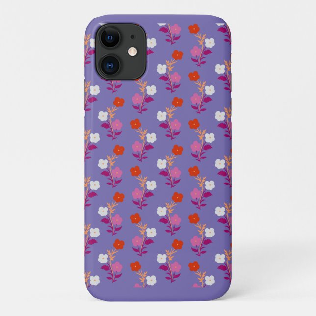 Rot und Rosa Subtile Lesbische Blume Case-Mate iPhone Hülle (Rückseite)