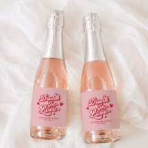 Rot und Rosa Valentines Wedding Champagne Gefallen