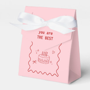 Rot und Rosa zum Geburtstag Geschenkschachtel