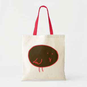 Rot und Schokoladen-Vogel-Tasche Tragetasche