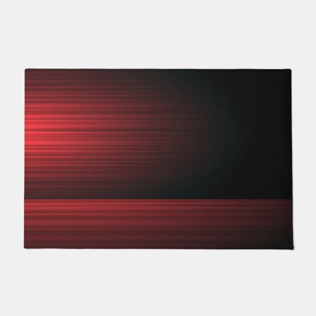 Rot und Schwarz Fußmatte (Vorderseite)