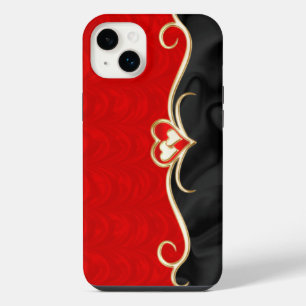 Rot und Schwarz iPhone 14 Plus Hülle