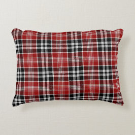 Rot und Schwarz Kariert Buffalo Karo Pattern Dekokissen