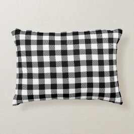 Rot und Schwarz Kariert Buffalo Karo Pattern Dekokissen