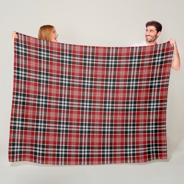 Rot und Schwarz Kariert Buffalo Karo Pattern Fleecedecke (Beispiel)