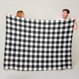 Rot und Schwarz Kariert Buffalo Karo Pattern Fleecedecke