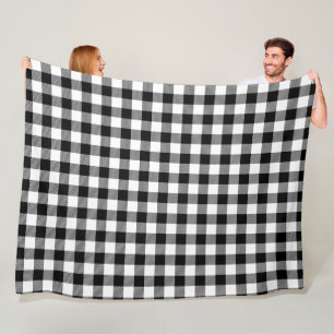 Rot und Schwarz Kariert Buffalo Karo Pattern Fleecedecke