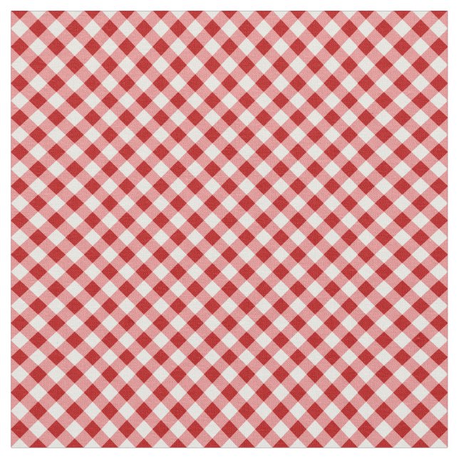 Rot und Schwarz Kariert Buffalo Karo Pattern Stoff (Nahaufnahme)