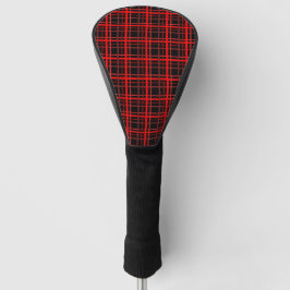 Rot und Schwarz Kariert Golf Headcover