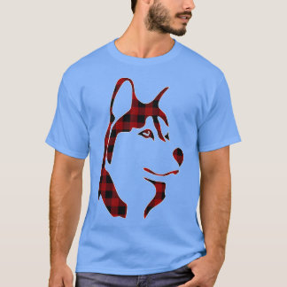 Rot und Schwarz Kariert Husky Matching Family Paja T-Shirt