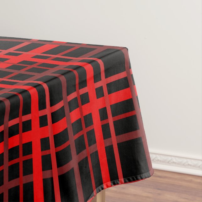 Rot und Schwarz Kariert Tischdecke (Beispiel)