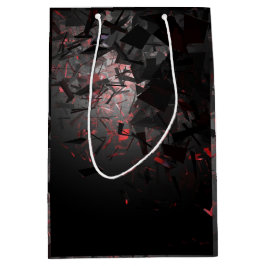 Rot und Schwarz Mittlere Geschenktüte