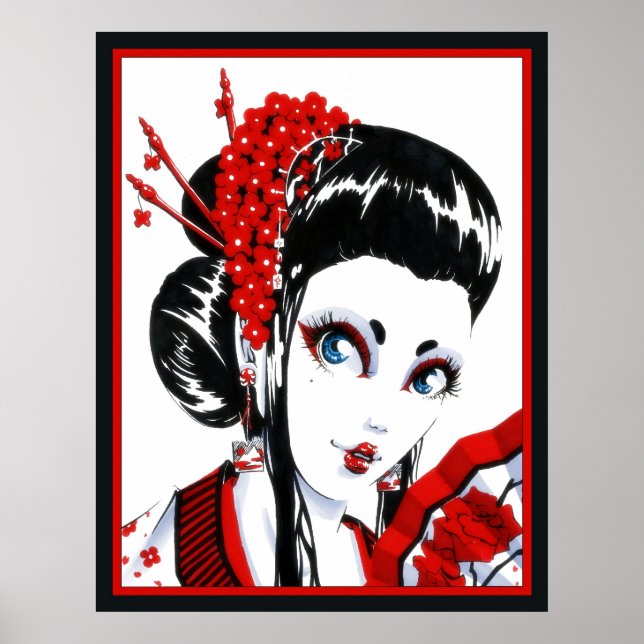 Rot und Schwarz Poster (Vorne)