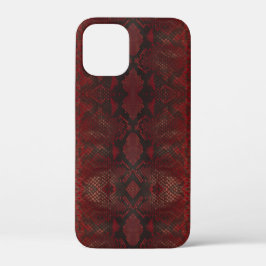 Rot und Schwarz-Python-Print Case-Mate iPhone Hülle