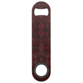 Rot und Schwarz-Python-Print Geldbeutel Flaschenöffner