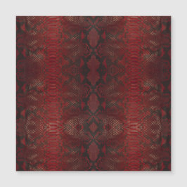 Rot und Schwarz-Python-Print Magnetkarte