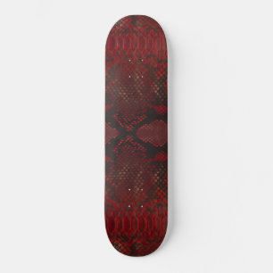 Rot und Schwarz-Python-Print Skateboard