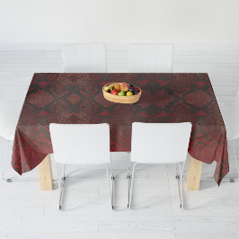 Rot und Schwarz-Python-Print Tischdecke