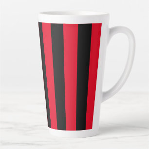 Rot und Schwarz Streifen Milchtasse
