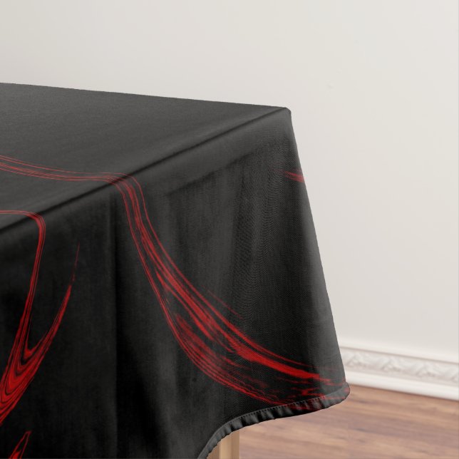 rot und schwarz tischdecke (Beispiel)