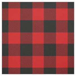 Rot und Schwarz XL Buffalo Karo Kariert Tartan Stoff