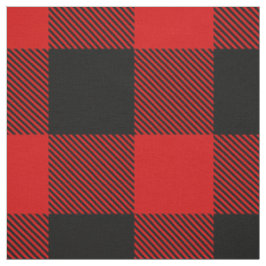 Rot und Schwarz XXL Buffalo Karo Kariert Tartan Stoff