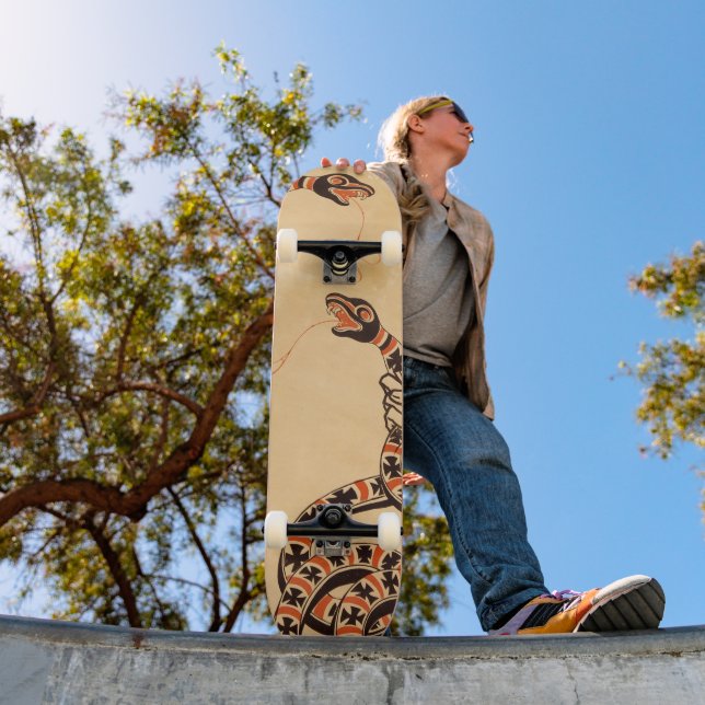 Rot und Schwarze Schlange Skateboard (Außenbereich 1)