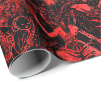 Rot und Schwarzer Teufel Gothic Viktorianisch Goth