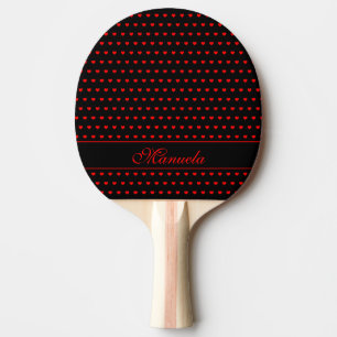 Rot- und Schwarzhörmuster, Individuelle Name Tischtennis Schläger