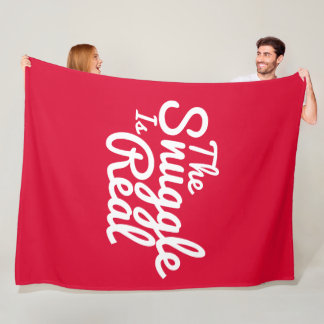 Rot und Weiß aufschnallen Fleecedecke