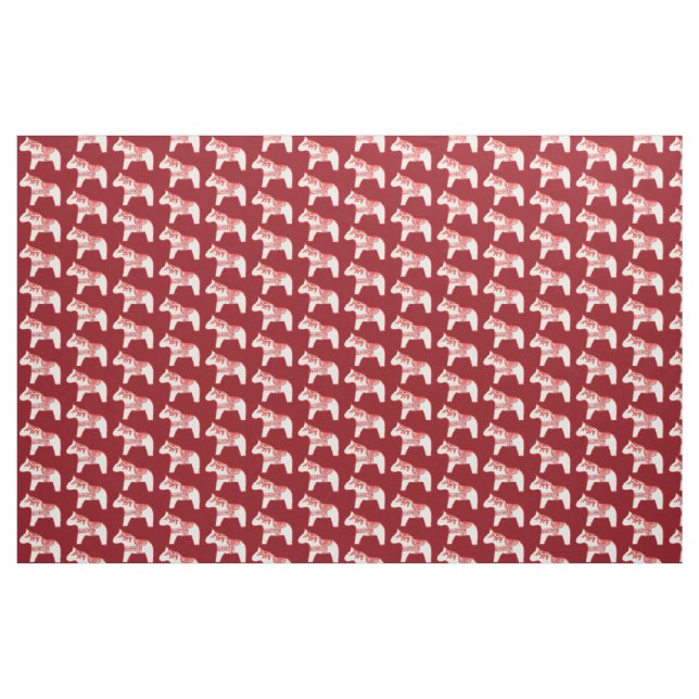 Rot und Weiß Dala Horric Stoff (Yard (91,4 cm))