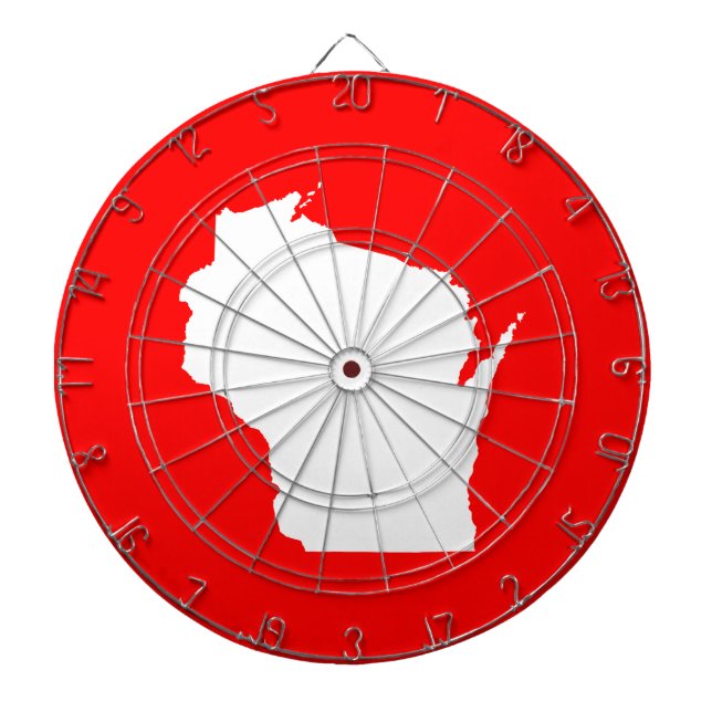 Rot und Weiß Dartscheibe (vorne)