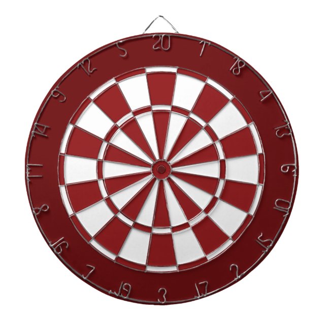 rot und weiß dartscheibe (vorne)