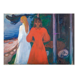 Rot und Weiß   Edvard Munch   Fotodruck