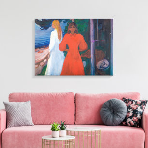 Rot und Weiß   Edvard Munch   Leinwanddruck